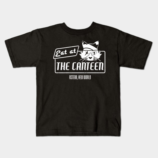 Eat at the Canteen - b&w version Kids T-Shirt by CCDesign